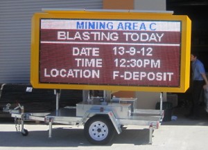 Full Colour Transportable VMS Trailer