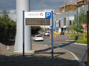Claremont Car Parking Sign and System