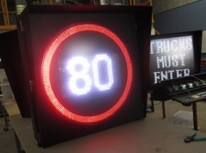 Truck Traffic Management LED Sign