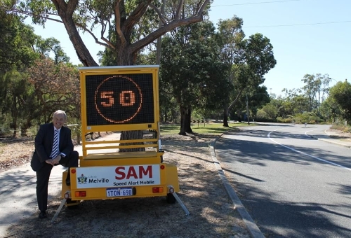 City of Melville's Speed Alert Mobile - SAM Trailer 
