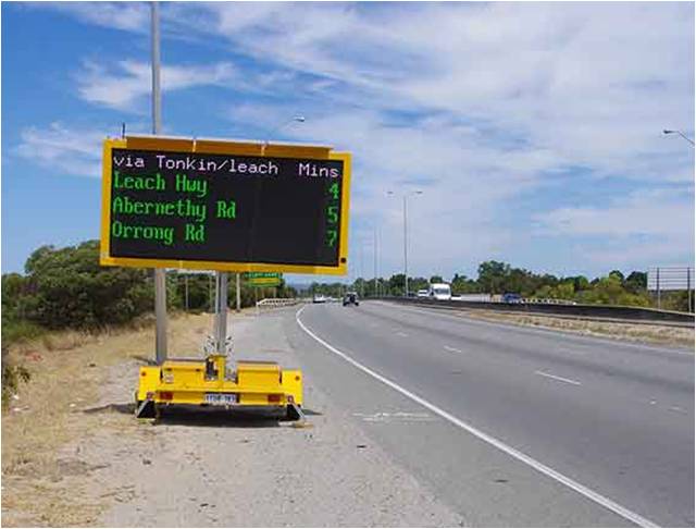 Western Australian First: Real-time Traffic with our Transportable Variable Message Sign
