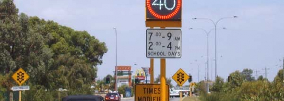 A.D. Engineering International is DownerMouchel and Main Roads WA supplier of choice for variable speed limit signs for school zones
