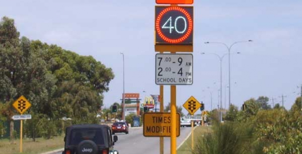 A.D. Engineering International is DownerMouchel and Main Roads WA supplier of choice for variable speed limit signs for school zones