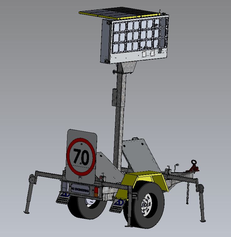 Transportable Radar Speed<br/> Displays-SAM Trailer